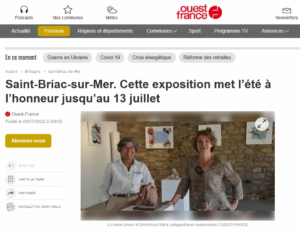 article Ouest-France du 9 juillet 2022