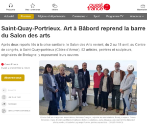 article Ouest-France du 29 mars 2022