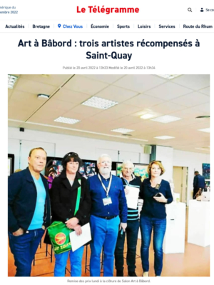 article Le Télégramme du 20 avril 2022